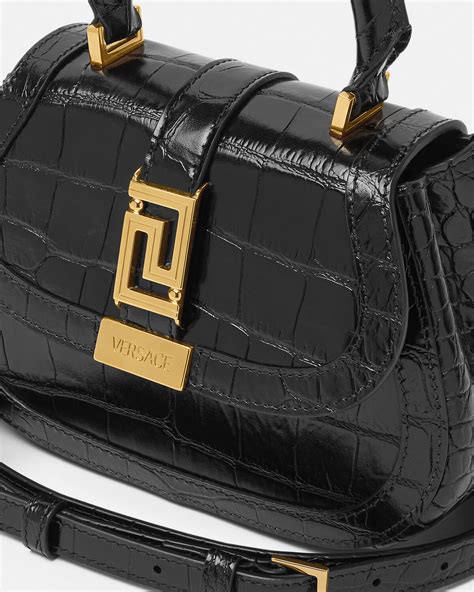 versace mini croc bag|Croc.